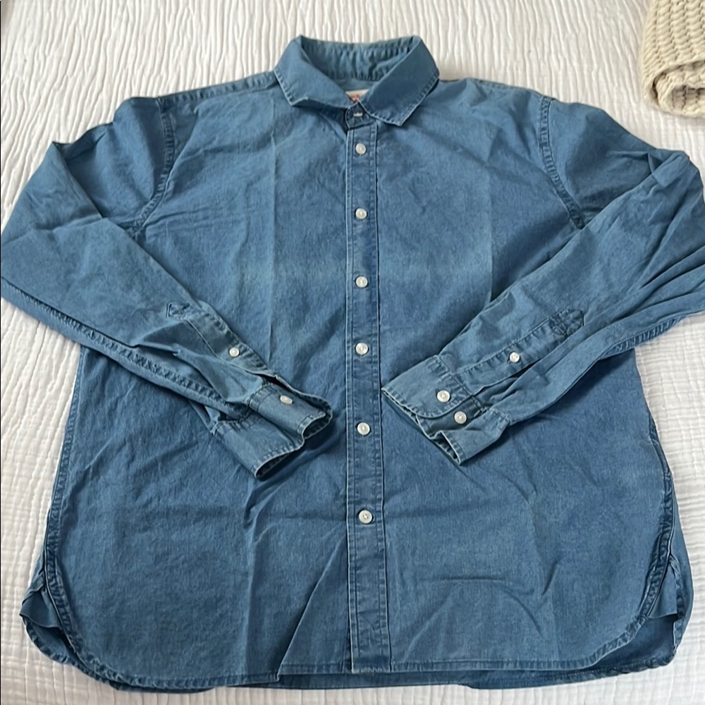 Men's Blue Denim Shirt
